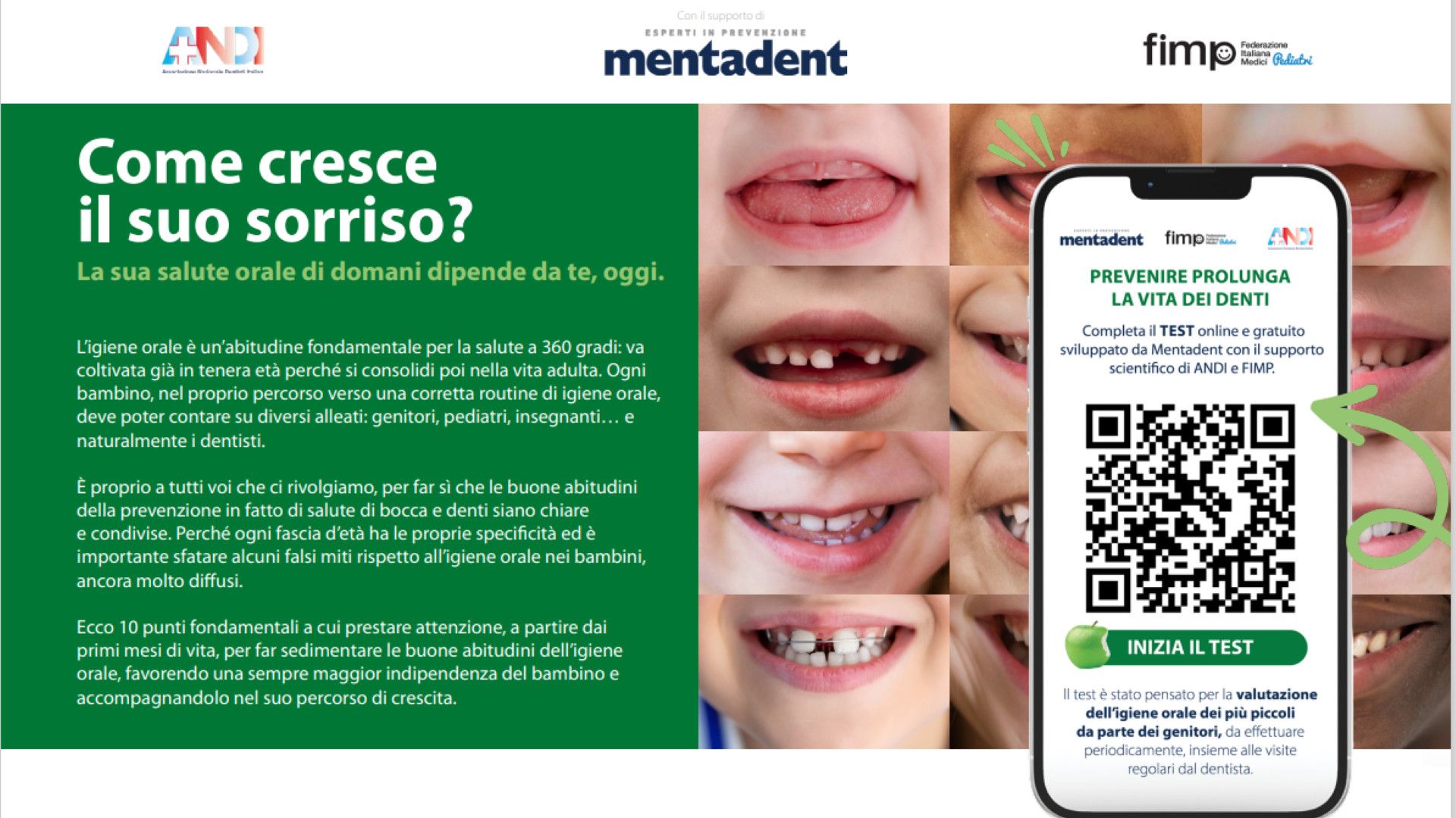 44° Mese della Prevenzione Dentale: Un Manifesto per la Salute Orale dei Bambini.
