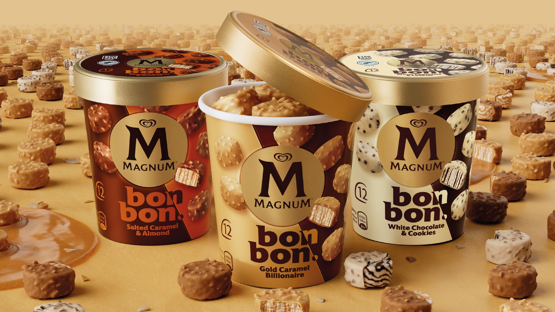 Gamma Magnum Bon Bons dal portafoglio Ice Cream di Unilever.